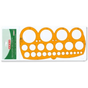 Maschera per cerchi grandi Arda Arancio - 27,8x14 cm - 1/55 mm - 7126