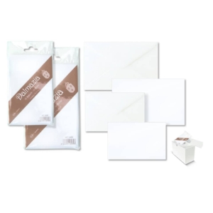 Biglietti E Buste Bianche Ellebi Sadoch - Dalmazia - 7,5x11 cm - Bianco (conf.10)