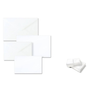 Biglietti e buste Ellebi Sadoch - Dalmazia - 9x14 cm - Bianco (conf.100)