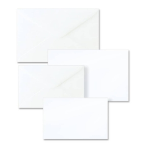 Biglietti e buste Ellebi Sadoch - Dalmazia - 7,5x11 cm - Bianco (conf.100)