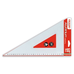 Linea Profil Arda - Squadra 60° in alluminio - 30 cm - 18132