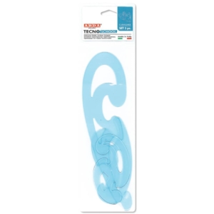 Set curvilinee Arda - Azzurro Trasparente - 41200 (10 set da 3 pezzi cad.)