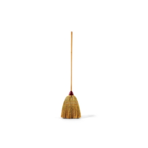 Scopa per pulizia interni ed esterni Perfetto - saggina, manico in legno - 0008