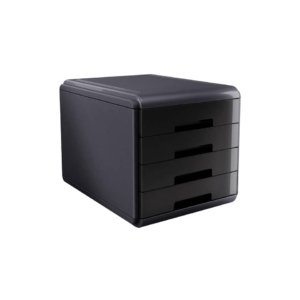 Accessori Da Scrivania Mydesk Arda - Cassettiera 4 cassetti - 29,5x38,5x28,2 cm - Nero - 18P4Pn
