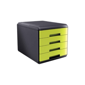 Accessori Da Scrivania Mydesk Arda - Cassettiera 4 cassetti - 29,5x38,5x28,2 cm - Verde - 18P4Pv