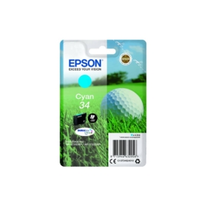 Originale Epson Ink-jet C13T34624010 Cartuccia Pallina da golf Durabrite Ultra 34 - 4,2 ml Ciano