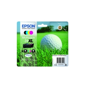 Cartucce Originali Epson Ink-jet C13T34764010 Pallina golf Durabrite Ultra 34XL Nero+Ciano+Magenta+Giallo