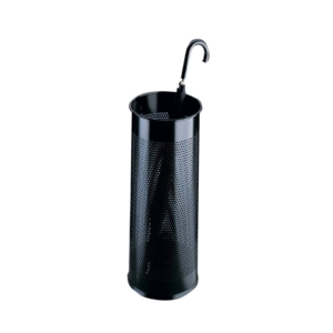 Portaombrelli in metallo traforato Durable - Nero - Ø26 H 62 cm - 3350-01