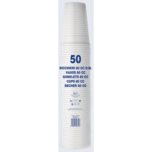Bicchieri di plastica Bianchi Vending DOpla - 80 cc - per Distributori manuali (conf.50)