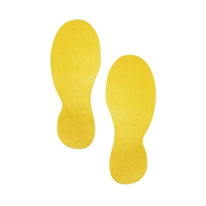 Segnaletica da pavimento forma Impronta DURABLE RAL 1003 Giallo 90mm x 240 mm x 0,7 mm - 172704
