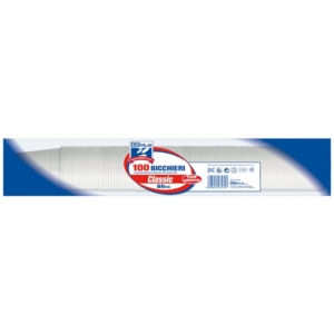 Bicchieri 80 cc linea plastica DOpla - Bianco - Ø5,75 cm - 02015 (conf.100)