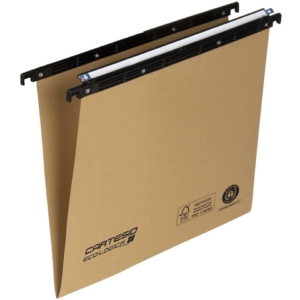 Cartelle sospese per cassetto Linea Cartesio Eco-logica Bertesi 240 g/m² - Interasse 39 cm - Fondo a V (conf.25)
