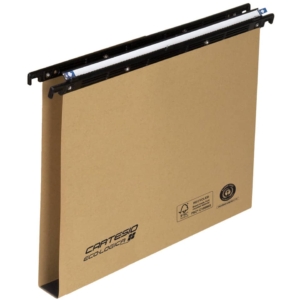 Cartelle sospese per cassetto Linea Cartesio Eco-logica Bertesi 240 g/m² - Interasse 39 cm - Fondo a U3 cm (conf.25)