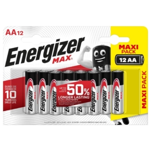 Energizer Alkaline Max AA x 12 - AA - stilo - E300112600 (conf.12)