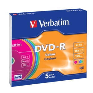 DVD Verbatim - DVD-R - 4,7 Gb - 16x - Slim case - 43557 (conf.5)