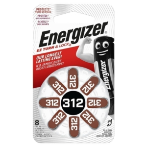 Batterie per apparecchi acustici Energizer - 312 - 1,4 V - E001082504 (conf.8)