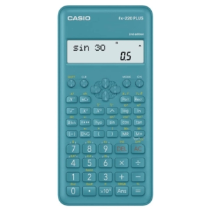 Calcolatrice scientifica CASIO 12 cifre a batteria turchese FX-220-S Plus