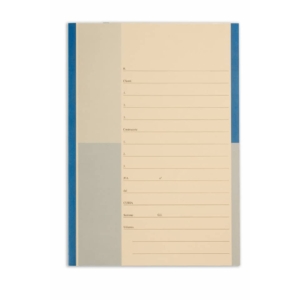 Cartelline cartoncino - 4company - Pratica avvocati - Arachide - 34,5x24,5 cm - 285g/m² - dorso 3 cm - Blu/nero (conf.20)