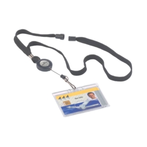 Cordoncino con meccanismo a chiocciola Durable - Nero - 44 cm - 80 cm - 8223-01