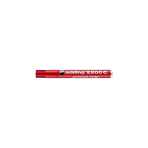 Pennarello indelebile Rosso Edding 2200C - a scalpello - 1-5 mm
