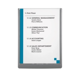 Targa per porte e pareti A4 Click Sign Durable - grafite - 4867-37