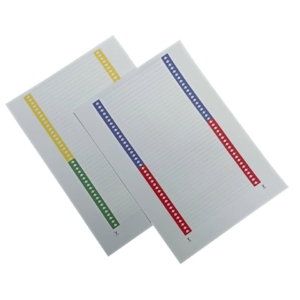 Cartoncini per cartelle sospese Bertesi Assortito - Per armadio - Modello Beta (10 fogli da 40 cartoncini)