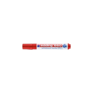 Pennarello per lavagne Bianche Edding 660 - Rosso - 1,5-3 mm
