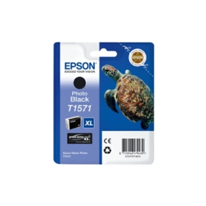 Cartuccia Epson T1571 originale Ink-jet alta capacità ink pigmentato blister RS TARTARUGA - XL - C13T15714010 - Nero fotografico