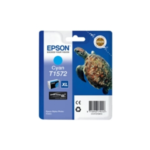Cartuccia Epson T1572 originale Ink-jet alta capacità ink pigmentato blister RS TARTARUGA - XL - C13T15724010 - Ciano