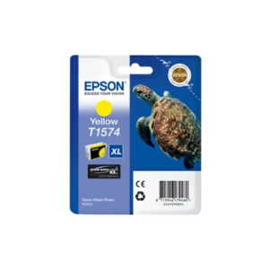 Cartuccia Epson T1574 originale Ink-jet alta capacità ink pigmentato blister RS TARTARUGA - XL - C13T15744010 - Giallo