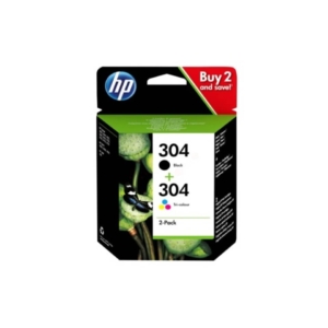 Cartucce Ink-jet 304 HP Originale combo - Nero+colore 3JB05AE (conf.2)