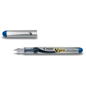 Penna Stilografica usa e getta - Blu - media - tratto 0,5 mm - V Pen Silver Pilot