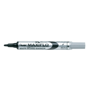 Pennarello per lavagne Bianche Pentel Maxiflo - Nero - tonda - 4 mm