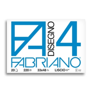 Album disegno Fabriano F4 - Liscio - 33x48 cm - 220g/m² - 20 fogli
