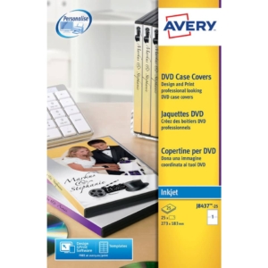 Copertine scrivibili per DVD AVERY 273x183mm - J8437-25 (conf.25 fogli)
