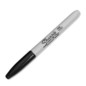 Pennarello indelebile Nero - Pennarello Sharpie Fine - 1 mm