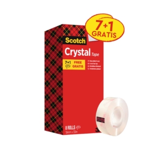 Nastri adesivi Scotch® Crystal 600 - 19 mm x 33 m - superTrasparente (conf.8)