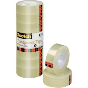 Nastro Trasparente Alta Qualità Scotch® 550 - 19 mm x 33 m - 550-1933 (conf.8)