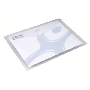 Buste A4 con bottone Trasparenti Ice Rexel (conf.5)