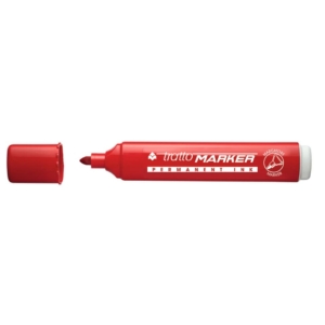 Tratto Marker Pennarello indelebile Rosso - tonda - 4,7 mm - 841102