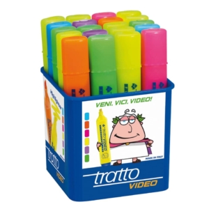 Evidenziatori Tratto Video - Assortito - da 1 a 5 mm - 830300 (conf.20)
