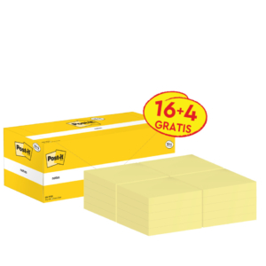 Foglietti Post-It® Notes Giallo Canary™ Value Pack - 76x76 mm - Giallo Canary (conf.20)
