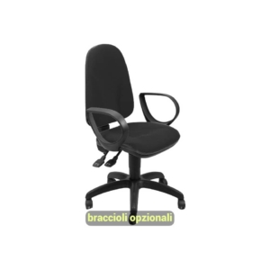 Sedia operativa eco-smart TEAM UNISIT - polipropilene - Nero
