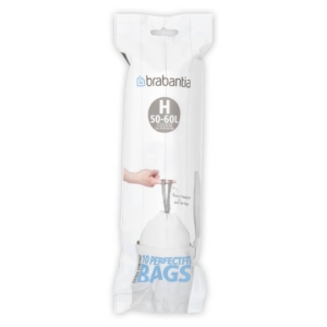 Sacchetti immondizia con manici Brabantia - 50 litri - Bianco - 246784 (conf.10)
