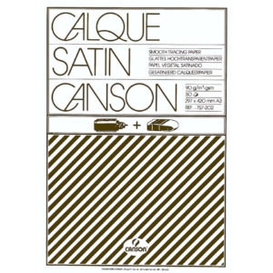 Blocco disegno carta lucida Canson - A3 - 90/95g/m² - 50 fogli