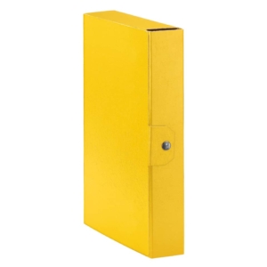 Scatola portaprogetti Eurobox Esselte - Dorso 6 cm - 25x35 cm - Giallo