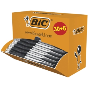 Penne a sfera a scatto Atlantis Bic - Value pack - Nero - 920287 (conf.36)