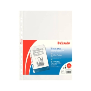 Buste a foratura universale A4 Copy Safe Esselte - Office 21x29,7 cm - liscia (conf.50)
