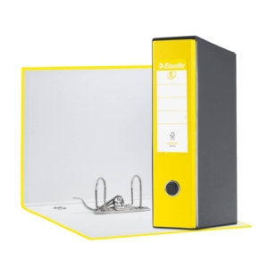Raccoglitore ufficio Esselte Eurofile - protocollo - Dorso 8 cm - 23x33 cm - Giallo VIVIDA