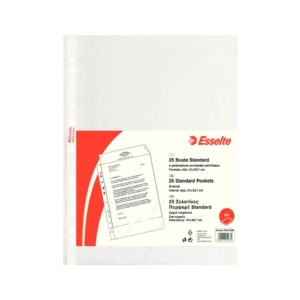 Buste a foratura universale Copy Safe Esselte - Standard 21x29,7 cm (A4) - goffrata (conf.25)